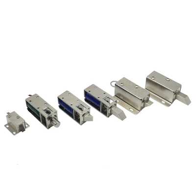 1054-4b DC 12/24 Volt Normalde Kapalı Mini İtme Çekme Solenoid Kilit Dolap İçin