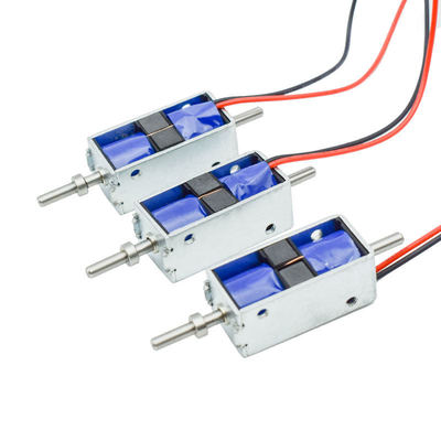 KS0735 Miniatür Dc 12v Doğrusal 24 Volt Bistable Kapatma Solenoid