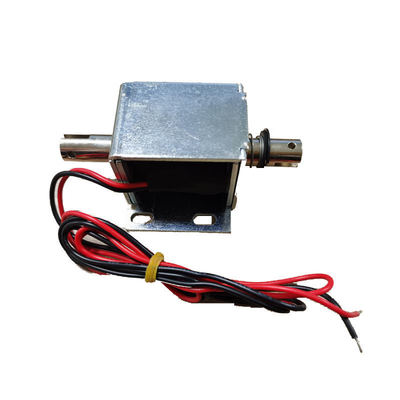 Uzun Vuruşlu Doğrusal Solenoid 24v Dc 45N Kuvvet Güçlü Çekme İtme Boru Tipi Solenoid Turnike İçin