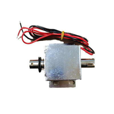 Uzun Vuruşlu Doğrusal Solenoid 24v Dc 45N Kuvvet Güçlü Çekme İtme Boru Tipi Solenoid Turnike İçin