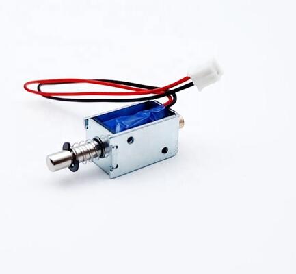 U1253 Açık Çerçeve Solenoid 12mm Uzun Storke İtmek Çekmek Solenoid