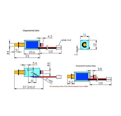 U1054s-2-001 Elektromanyetik Kilit / Solenoid / Akıllı Kilit Dolabı Aksesuarları / İt-Çek Solenoid
