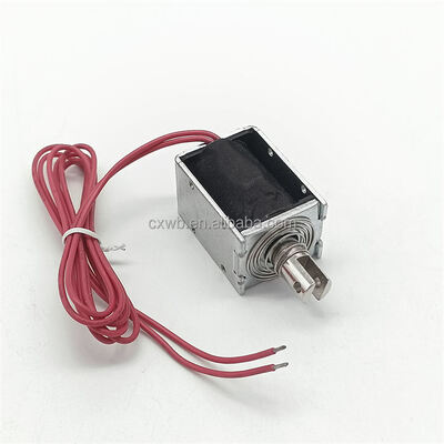 U1253 Açık Çerçeve Solenoid 12mm Uzun Storke İtmek Çekmek Solenoid